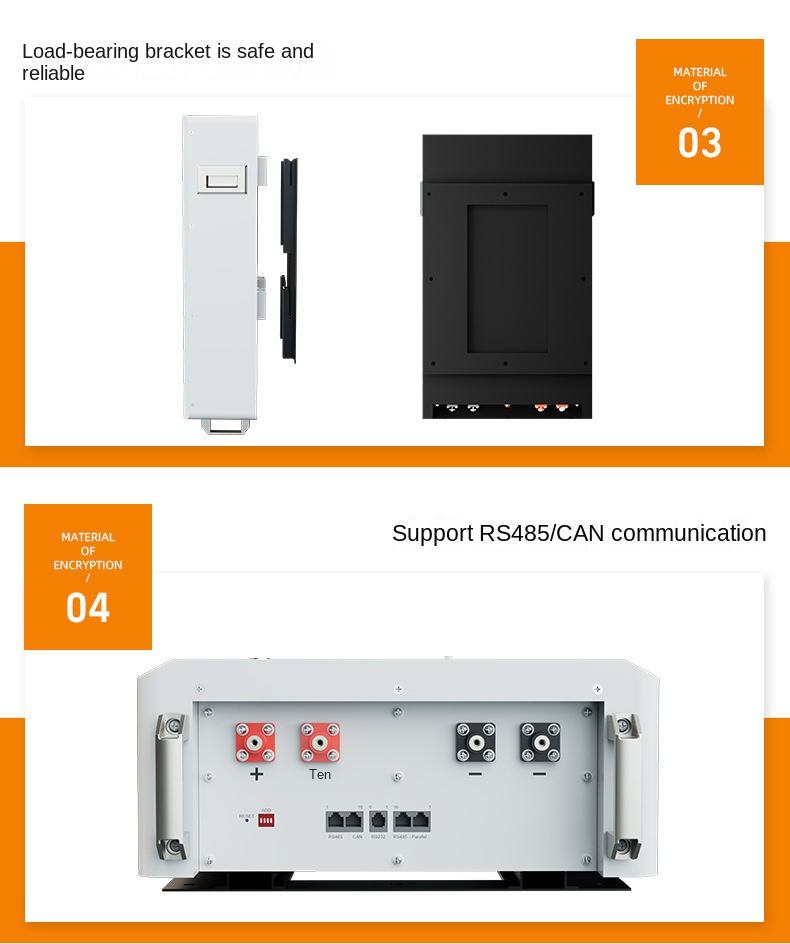 51.2V 48V 200Ah LiFePO4 Power Wall Battery 5kWh 10kWh Home Solar Energy ...