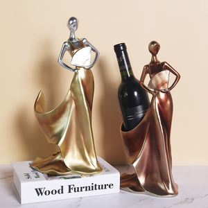 <span class=keywords><strong>Portabottiglie</strong></span> singolo in resina personalizzato, decorazione europea divertente a forma <span class=keywords><strong>di</strong></span> renna, cavallo o animale, regalo per la casa - Product Image 1