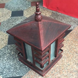 Lámpara de Poste LED de Estilo Chino Retro para Exteriores, Cuerpo de Hierro, Semi Empotrada, 3 Años de Garantía - Product Image 4