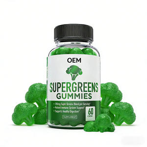 Gomitas de Vegetales Verdes, Suplemento Nutricional Diario de Vegetales para Niños y Adultos - Product Image 1