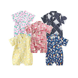 2025 bebé Kimono japonés <span class=keywords><strong>bata</strong></span> de algodón infantil cómodo <span class=keywords><strong>pijama</strong></span> Suelto - Product Image 1