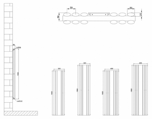 Radiatore Verticale dal <span class=keywords><strong>Design</strong></span> Moderno Europeo per Riscaldamento ad Acqua Calda, Verniciato a Polvere, Effetto Specchio per Bagno e Soggiorno - Product Image 6