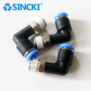 优质<span class=keywords><strong>PL</strong></span>系列旋转弯头空气配件BSP螺纹气动配件，用于黄铜塑料钢制空气歧管 - Product Image 6