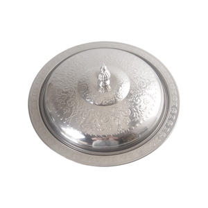 Atacado personalizado multi-especificações aço inoxidável casamento tigelas comida árabe servindo atrito pratos e placas cobertas bacias - Product Image 3