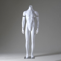 Mannequin masculin haut de gamme en fibre de verre, corps entier, blanc/couleur personnalisée, design invisible pour la photographie et l'affichage de vêtements