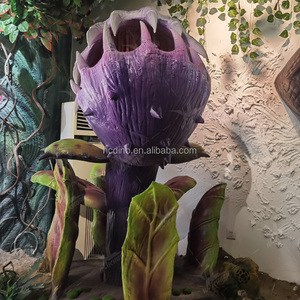 Personalizzabile realistico meccanico modello di fiore uomo colorato che mangia Halloween Animatronic pianta statua per la casa del giardino parco decorazione - Product Image 6