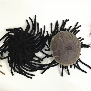 วิกผมแอฟโฟรเดรดล็อกสำหรับผู้ชาย,วิกผมจริงติดลูกไม้สุดเท่ - Product Image 2