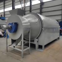 Séchoir rotatif électrique à tambour en acier inoxydable pour la cuisson des aliments (maïs, riz, céréales, arachides, noix de cajou) avec moteur et engrenage