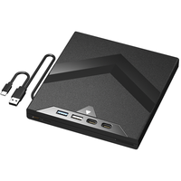 Lecteur de Blu-ray externe USB 3.0/Type-C 8-en-1, graveur de Blu-ray portable, prend en charge la lecture/écriture de disques 50G, prêt à être expédié, en stock