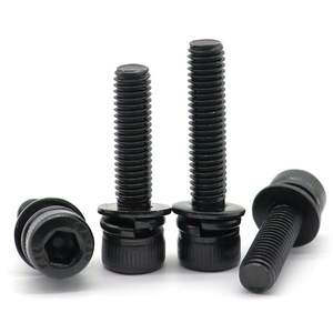 Высокопрочная черная углеродистая сталь, три комбинированных болта, плоская прокладка + пружинная прокладка, интегрированная установка промышленного оборудования, специальное - Product Image 2