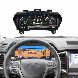 Pantalla LCD de 12.3 pulgadas para actualización de coche, velocímetro digital con sistema Linux, odómetro digital para Ford Ranger Everest 2016-2021 - Product Image 1
