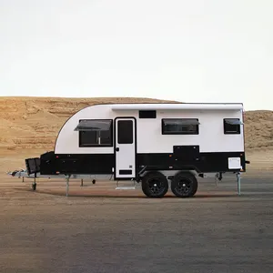 Australia standard 4x4 4 person family use off road motorhome caravan with triple bunks