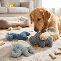 Famipet Fabricant, Vente en gros personnalisée, Nouveaux jouets couineurs pour chiens en peluche douce, froissée et à design d'animaux mignons