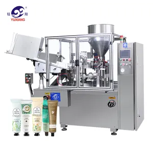 Automatic Cream Lotion Cosmetic Soft Tube Filling Machine For Inner Heating Or Ultrasound Sealing