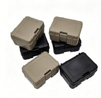 Boîte de rangement tactique rigide en plastique, antichoc, pour outils tactiques d'extérieur, boîte de protection robuste à coque dure