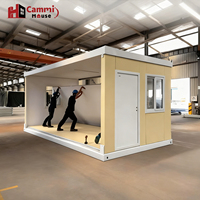 Cammi Maison Structure En Acier Bâtiments Pliable Minuscule Préfabriqué Conteneur D'expédition Maisons Bureau Atelier Hôtel pour L'école
