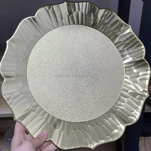 Assiettes de chargeur de pétoncles assiettes de chargeur en plastique en vrac réglage de Table de table <span class=keywords><strong>scape</strong></span> pour mariage vacances événements décor à la maison - Product Image 2