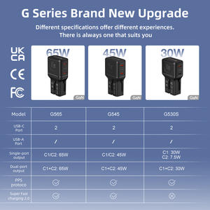 Adaptateur de voyage mini Wontravel 30W UK EU AU US avec 2 ports Type-C, charge rapide, pour voyage d'affaires - Product Image 6