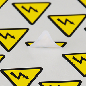 Tùy chỉnh tư nhân vận chuyển gói không chạm không có dấu hiệu hút thuốc nhiệt độ cao nguy hiểm sản phẩm dễ vỡ cảnh báo nhãn Sticker - Product Image 2