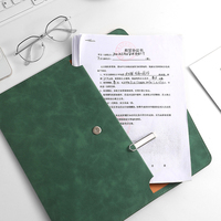 Porte-certificats en cuir PU avec logo personnalisé, format A4 A5, classeur scolaire et professionnel, organiseur de documents, sac folio