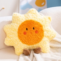 Coussins en peluche en forme de soleil, de lune et de nuage de la série Weather, doux et confortables pour la décoration de la maison