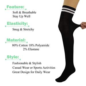 Chaussettes tricotées au-dessus du genou pour femme DB, chaudes, en nylon, décontractées, avec motif jacquard dessin animé, taille unique, pour l'hiver - Product Image 6