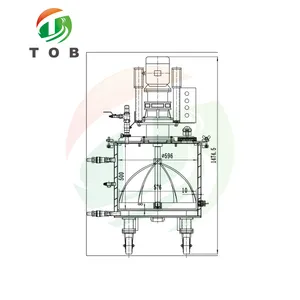 TOB 100L Vacuum Storage Tank With Pump For Battery Slurry Mixing And Transfer