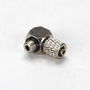 Bester Preis <span class=keywords><strong>PL</strong></span> mini micro kleiner Schlauch bogen gewinde gelenk pneumatische Messing kompression sluft armatur PL3-M5 PL4-M3 PL4-M5 PL6-M5 - Product Image 6