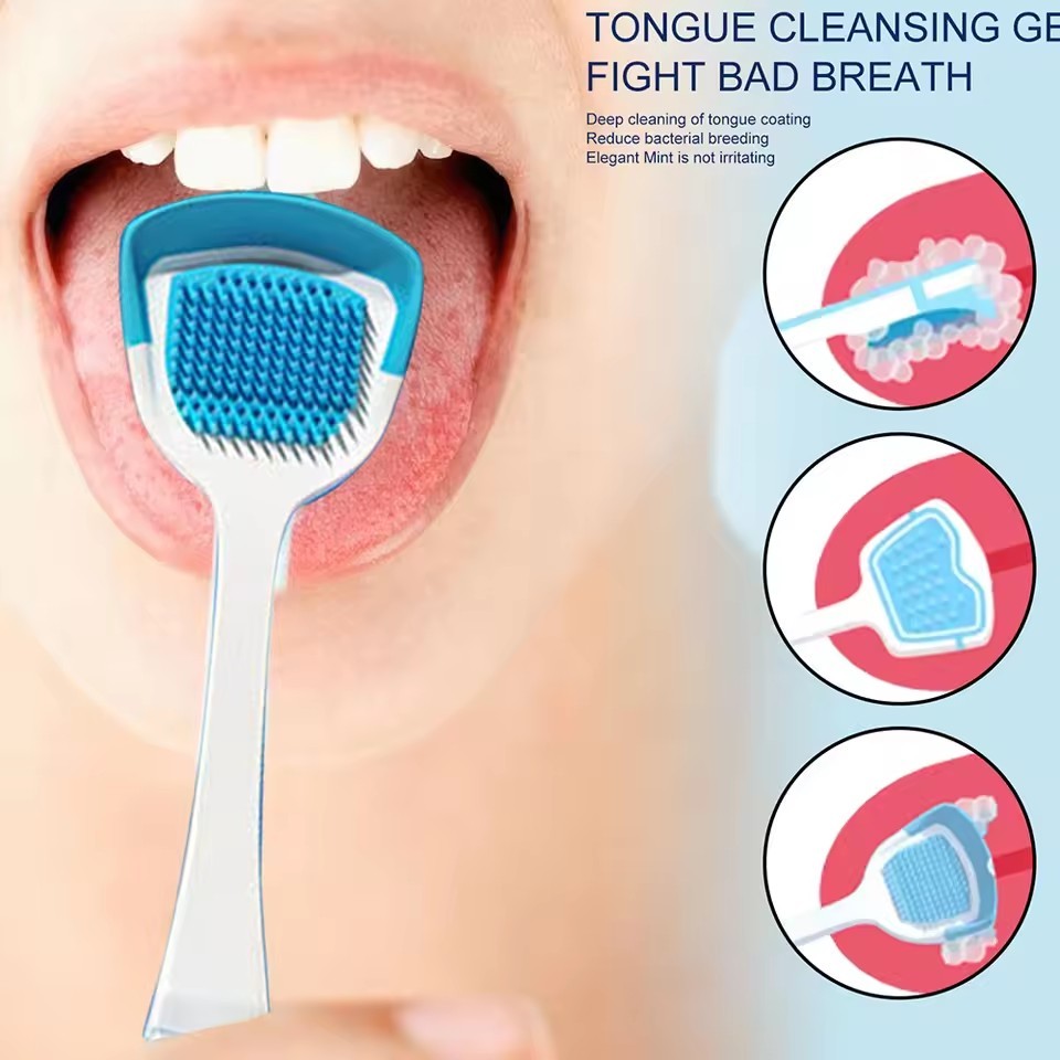 Silicone Tongue Cleaner Brush – Deep-Clean Oral Care Tool for Fresh Breath & Daily Hygiene - View 2