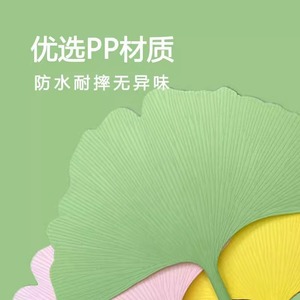 พัดลมใบแปะก๊วย พลาสติก พัดลมพกพา สีเหลือง สีเขียว สีชมพู อุปกรณ์จัดงานปาร์ตี้ ของขวัญส่งเสริมการขาย ขายส่ง - Product Image 5