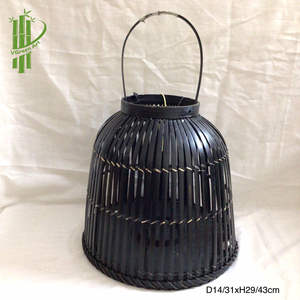 Abat-jour en bambou, style rotin naturel, écologique, pour éclairage décoratif intérieur et extérieur, hôtel, complexe hôtelier, maison, vente en gros - Product Image 4