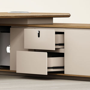 Mesa de oficina de <span class=keywords><strong>director</strong></span>, muebles de oficina modernos, mesa y sillas de jefe de escritorio ejecutivo CEO para hotel de oficina en casa - Product Image 6