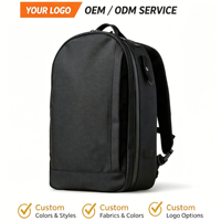 Sac à dos de voyage en nylon balistique 21L, sac à dos robuste à clapet avec compartiment pour ordinateur portable, résistant à l'eau, sac de transport pour ordinateur portable