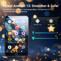 Lecteur MP3 WiFi Android 9.0 avec Google Play Store, écran tactile 4,0 pouces, 2 Go de RAM/16 Go de ROM, batterie 2000 mAh pour Walkman OEM 5.0