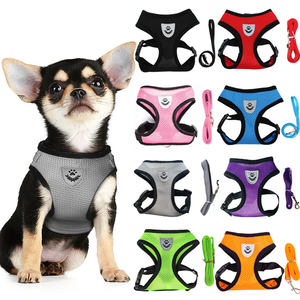 Harnais et laisse en maille respirante pour chat et chien, harnais pour chaton, gilet pour chat, harnais réglable pour bouledogue français, chihuahua, <span class=keywords><strong>pug</strong></span> - Product Image 1