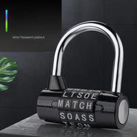 Vente chaude nouveau cadenas à mot de passe mécanique en forme de U à 5 chiffres en acier inoxydable pour portes de sécurité tiroirs à bagages gymnases