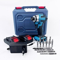 Nouvelle perceuse à percussion sans fil à batterie lithium 212,0 Ah, sans balais, avec mandrin hexagonal 1/4 pouce, idéale pour le travail du bois, le bricolage et les améliorations domestiques – Vente Flash
