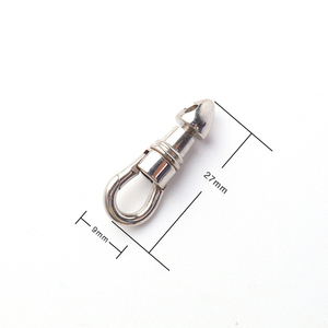 DF24 Or Accessoires de bijouterie DIY Acier titane Fermoir à ressort Anneau de jonction Connecteur de collier Apprêts de bijouterie Vente en gros - Product Image 2