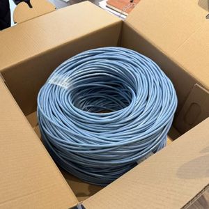 Cable Lan CAT5E 1000ft Red interior/exterior Cat5e Cables 1Gbps 24AWG PVC CMR 100% 24AWG 100% Cables de comunicación virgen - Product Image 5