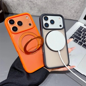 Funda Plegable de Diseño de Lujo a Prueba de Golpes para iPhone 17, Magnética, Mate Esmerilada, Anti-caídas, con Soporte para Teléfono Incluido - Product Image 2