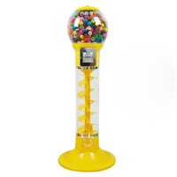 Distributeur automatique commercial à monnayeur personnalisable en métal, avec prise en charge de la langue anglaise, pour chewing-gums, bonbons et balles rebondissantes Ninix