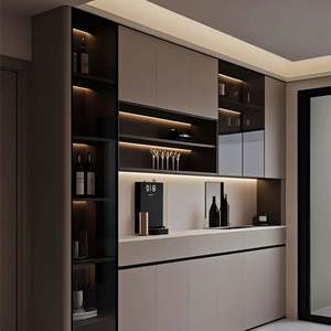 Customized Modern Solid Wood <b>Sideboard</b> for Living Room and Restaurant Environmentally Protected Furniture - Product Image 1