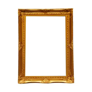 Prachtige Barokke Muur Opknoping Grote Maat Custom Sierlijke Gouden Antieke Frame Voor Schilderen
