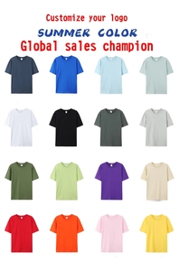 T-shirts classiques pour hommes avec logo personnalisé, manches courtes, coton, coton peigné décontracté, t-shirt décontracté à col rond, t-shirts basiques - Product Image 2