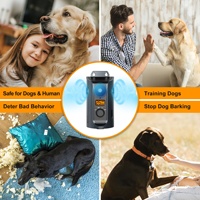 Dispositivo Ultrasónico Antiladridos para Perros de 3 Cabezas, Recargable por USB, Inteligente, Seguro para Interiores/Exteriores, Entrenamiento Automático del Comportamiento