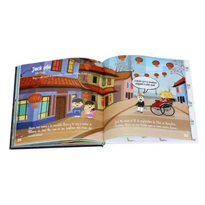 Conjunto de livros infantis personalizados premium com estampa de livro de histórias slipcase