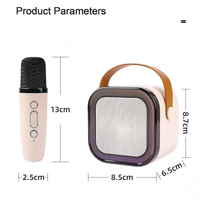 Microphone sans fil K12 3401 avec sélection de chansons, cardioïde, léger, pour usage domestique, en alliage d'aluminium