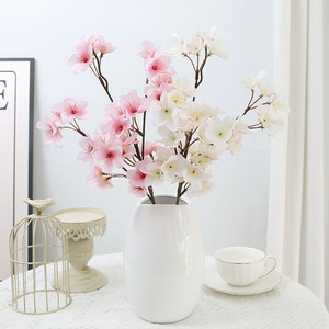 Branche <span class=keywords><strong>de</strong></span> cerisier artificielle rose en soie, longue tige, pour décoration <span class=keywords><strong>de</strong></span> <span class=keywords><strong>printemps</strong></span>, maison, mariage, vase, vente en gros - Product Image 2