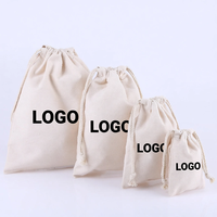 Sacs à cordon en toile personnalisés, pochettes à cordon en coton de taille personnalisée, sacs de rangement pour bijoux