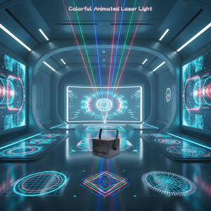 Lumière laser d'animation dynamique RGB à commande DMX avec activation sonore, puissance 1W/2W/3W, CRI élevé <span class=keywords><strong>80</strong></span> pour discothèques, concerts et événements - Product Image 1